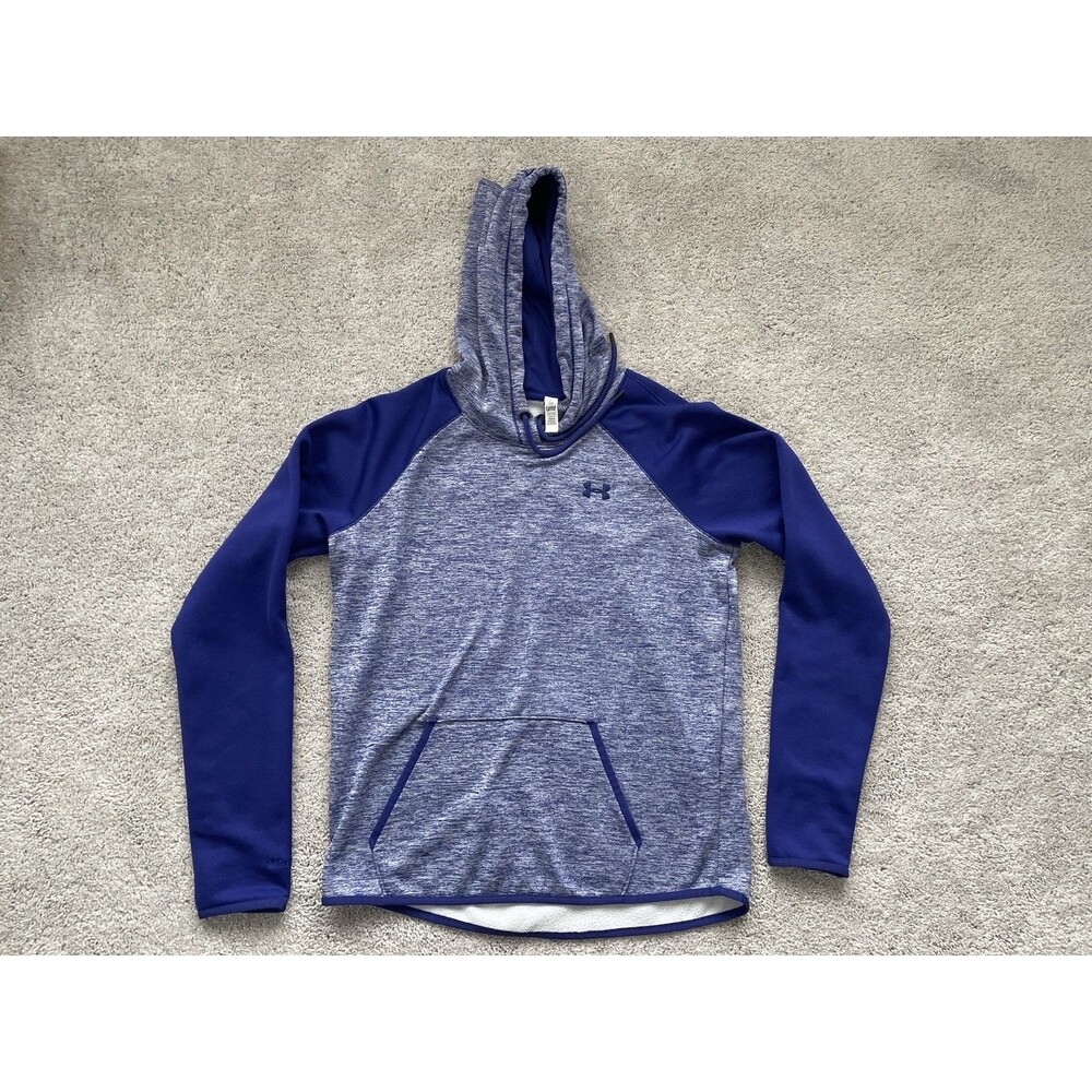 Under Armour Storm 1 Cold Gear Hoodie Women's Blue Medium Kangaroo Pocket